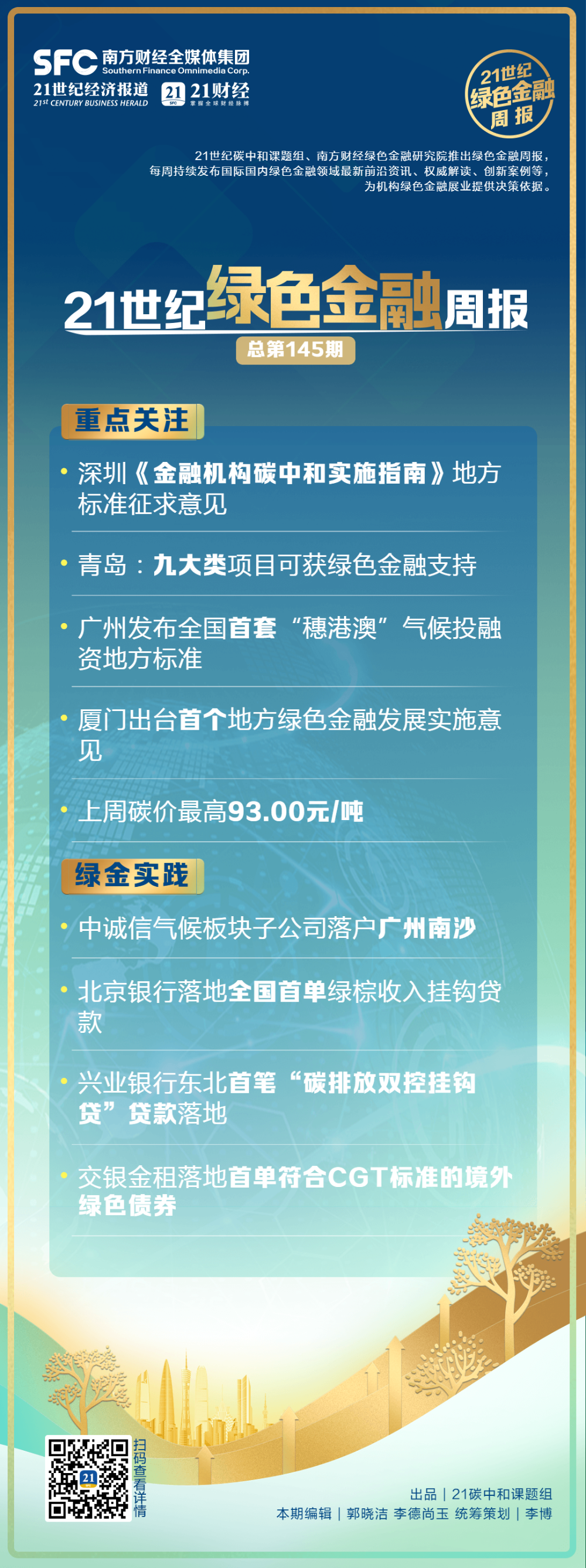 星空体育官网绿色金融周报（第145期）丨深圳《金融机构碳中和实施指南》地方标准征